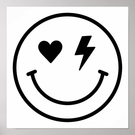 Poster Visage souriant (Devant)