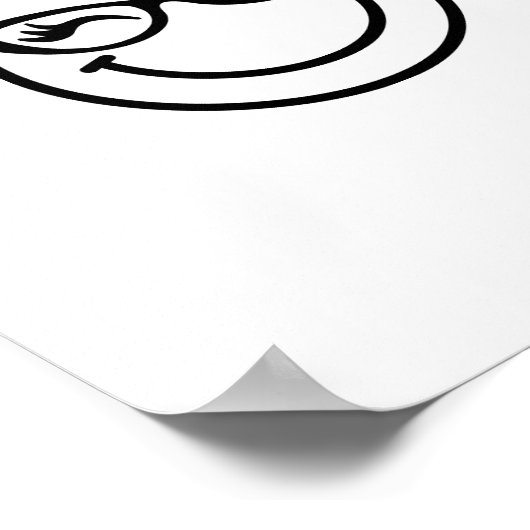 Poster Visage souriant (Coin)