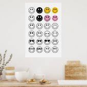 Poster Visage souriant (Cuisine)