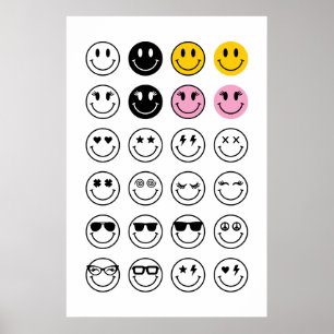 Poster Visage souriant