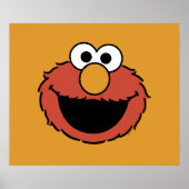 Poster Visage souriant d'Elmo (Devant)