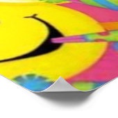 Poster Visage souriant jaune (Coin)