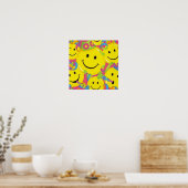 Poster Visage souriant jaune (Cuisine)