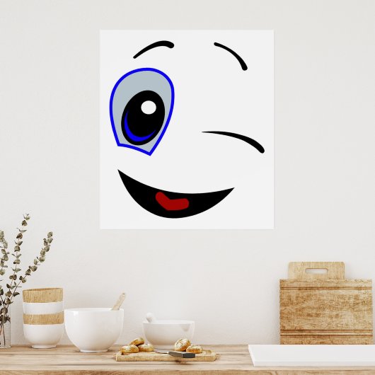 POSTER VISAGE SOURIRE (Cuisine)