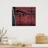 Poster visage tessellé (version couleur complète) (Cuisine)