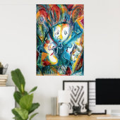 Poster Visages (Bureau à domicile)