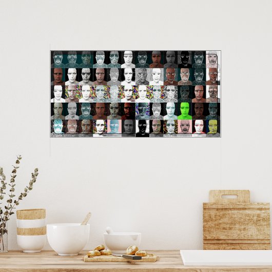 Poster Visages (Cuisine)