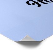 Poster Visages bleus Abstraits (Coin)