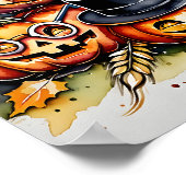 Poster Visages Citrouilles stupides (Coin)