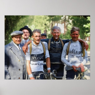 Poster Visages crottés - Tour de France 1928 Après l'étap