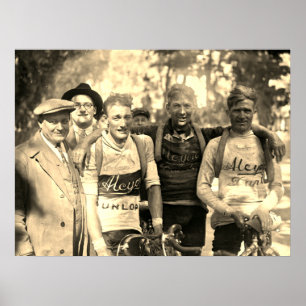 Poster Visages crottés - Tour de France 1928 Après l'étap