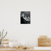 Poster Visages de dessin sur avion (Cuisine)