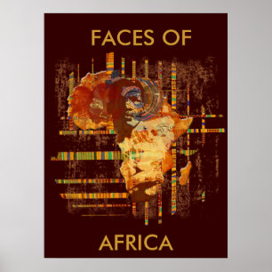 Poster Visages de l'Afrique - Edition Limitée Collosal po