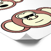 Poster Visages de singes (Coin)