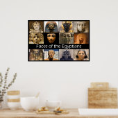 Poster Visages des Égyptiens (Cuisine)