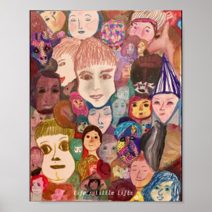 Poster Visages du monde par l'artiste, dHardman