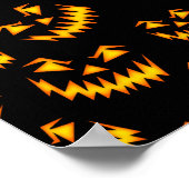 Poster Visages effrayants d'Halloween (Coin)