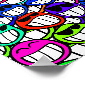 Poster Visages souriants cool (Coin)