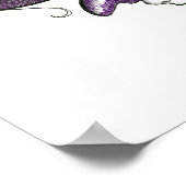 Poster visages violets (Coin)