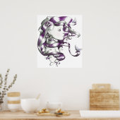 Poster visages violets (Cuisine)