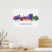 Poster Visakhapatnam Andhra Pradesh Skyline (Cuisine)