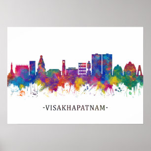 Poster Visakhapatnam Andhra Pradesh Skyline