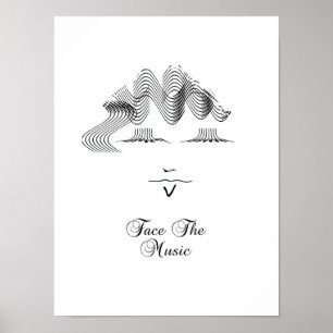 Poster Visez l'affiche musicale Imprimer