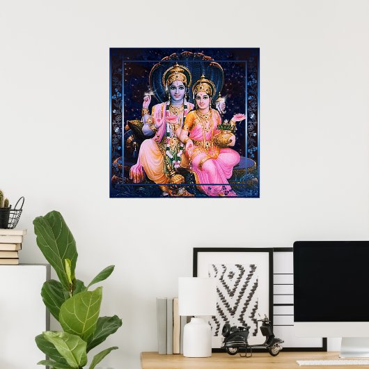 Poster Vishnu & Lakshmi (Bureau à domicile)