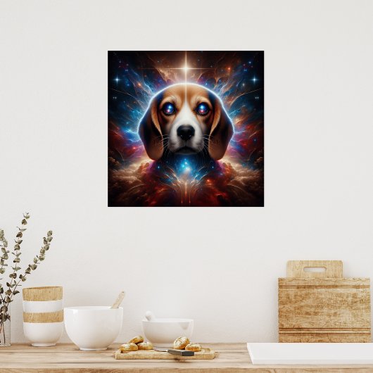 Poster Vision beagle (Cuisine)