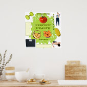 Poster Vision Board pour une santé parfaite (Cuisine)