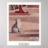 Poster Vision De Saint Augustin Par Vittore Carpaccio (Devant)
