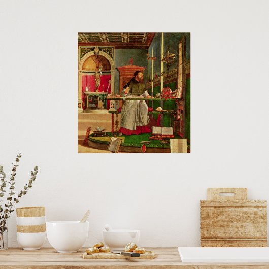 Poster Vision de St. Augustine, 1502-08 (Cuisine)