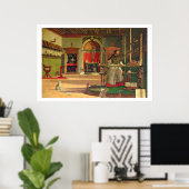 Poster Vision de St. Augustine, 1502-08 (huile sur toile) (Bureau à domicile)