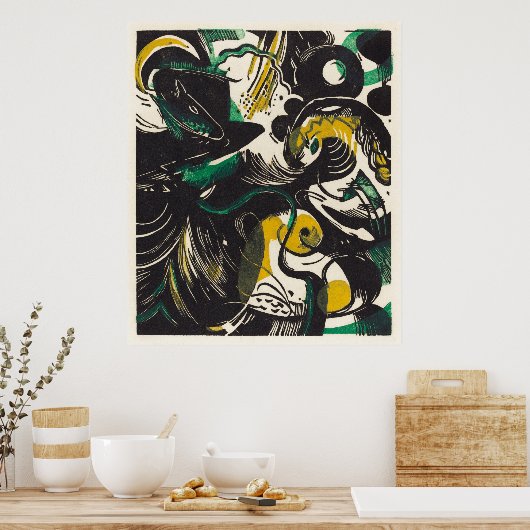 Poster Vision d'expression de Franz Marc - Genèse (Cuisine)