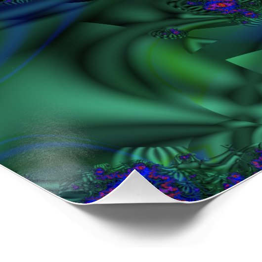 Poster Vision du tunnel | Arc-en-ciel Fractal Art (Coin)