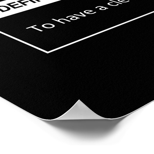 Poster Vision - Élément De Succès - Motivation (Coin)