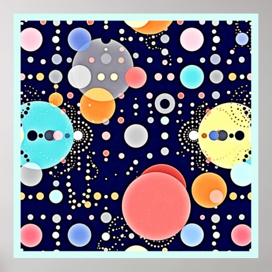 Poster Vision Joyeuse de bulle Universe (Devant)