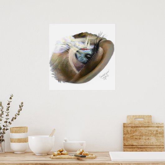 Poster Vision nuageuse (Cuisine)