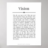 Poster VISION Objectifs de vie Inspiration (Devant)