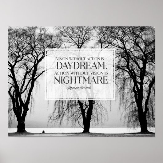 Poster Vision sans action (Devant)