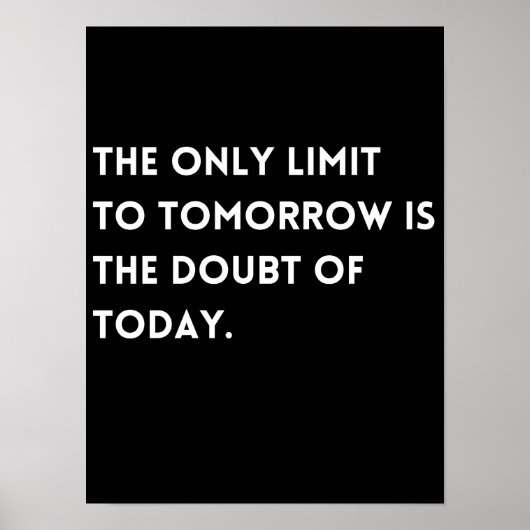 Poster Visionary Overcoming Doubt Quote Classic (Devant)