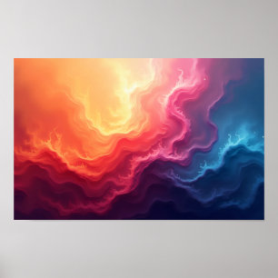 Poster Visions Abstraites 8K : Textures Modernes & Art Fl