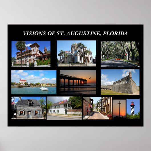 Poster Visions de St. Augustine, Floride (Devant)