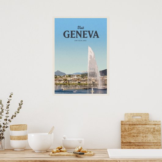 Poster Visite à Genève (Cuisine)