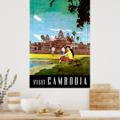Poster Visite au Cambodge (Cuisine)