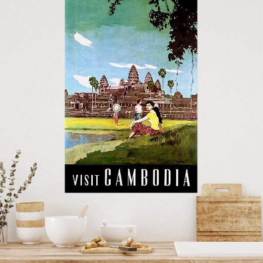 Poster Visite au Cambodge (Cuisine)