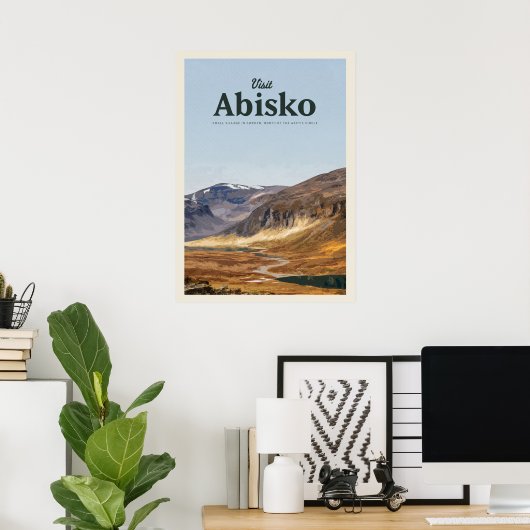 Poster Visite d'Abisko (Bureau à domicile)