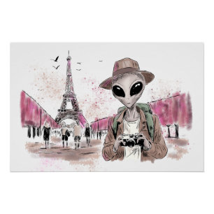 Poster Visite d'Alien Paris