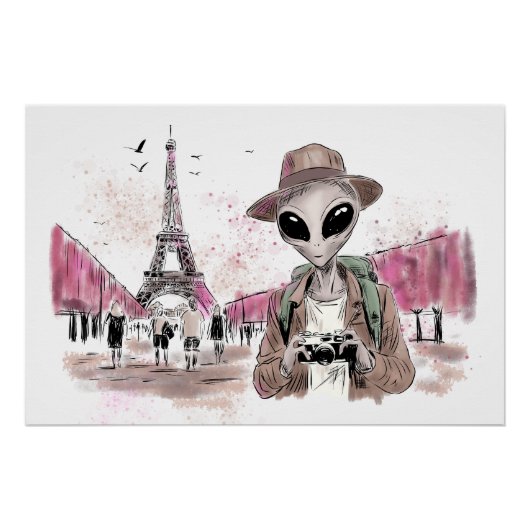 Poster Visite d'Alien Paris (Devant)