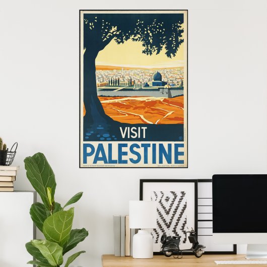 Poster Visite de la Palestine (Bureau à domicile)
